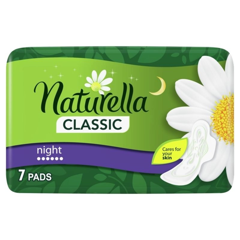 Naturella Classic ze Skrzydełkami Podpaski na Noc 7szt