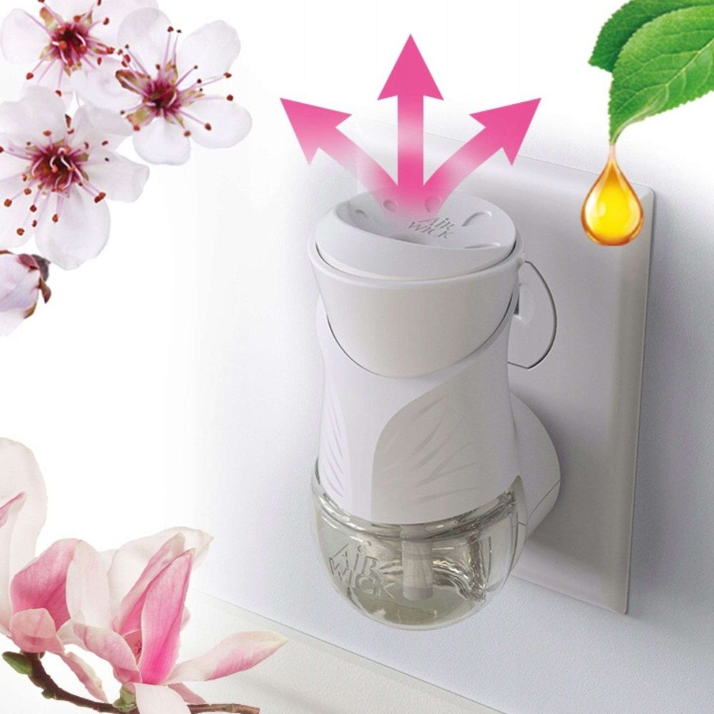 Air Wick Electrical Magnolia i Kwiat Wiśni Wkład do Odświeżacza Zapas 19ml
