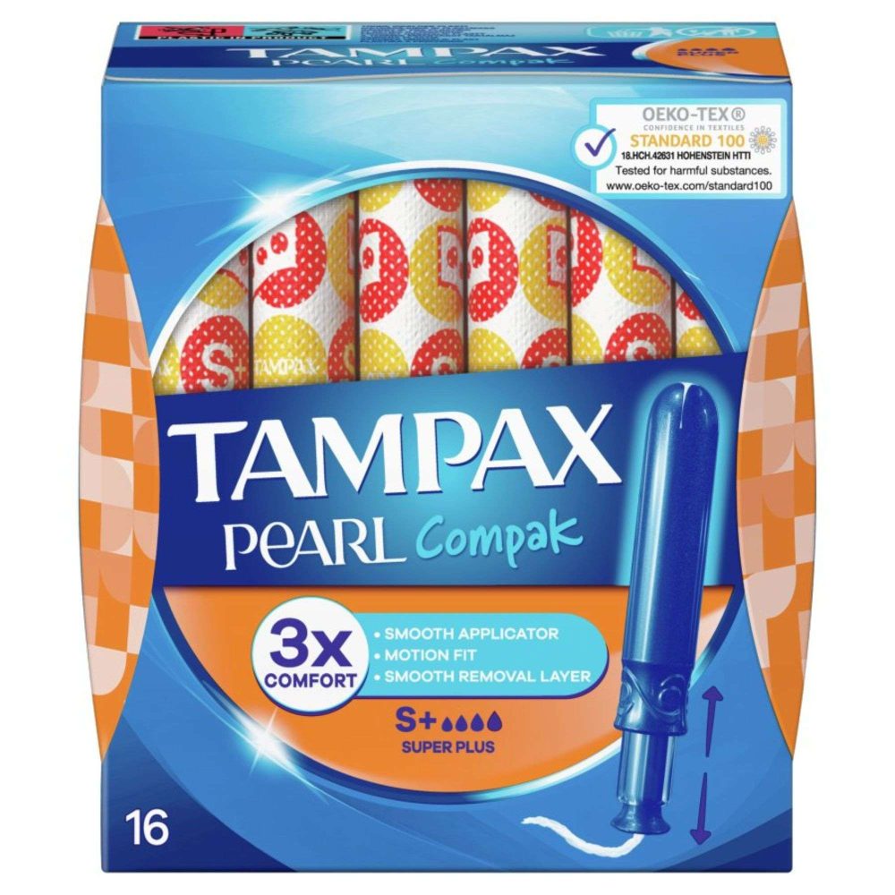 Tampax Pearl Compak Super Plus Tampony z Aplikatorem 16szt