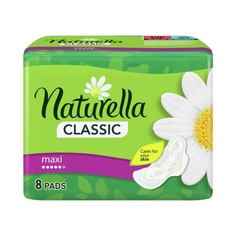 Naturella Classic Maxi Podpaski ze Skrzydełkami 8szt