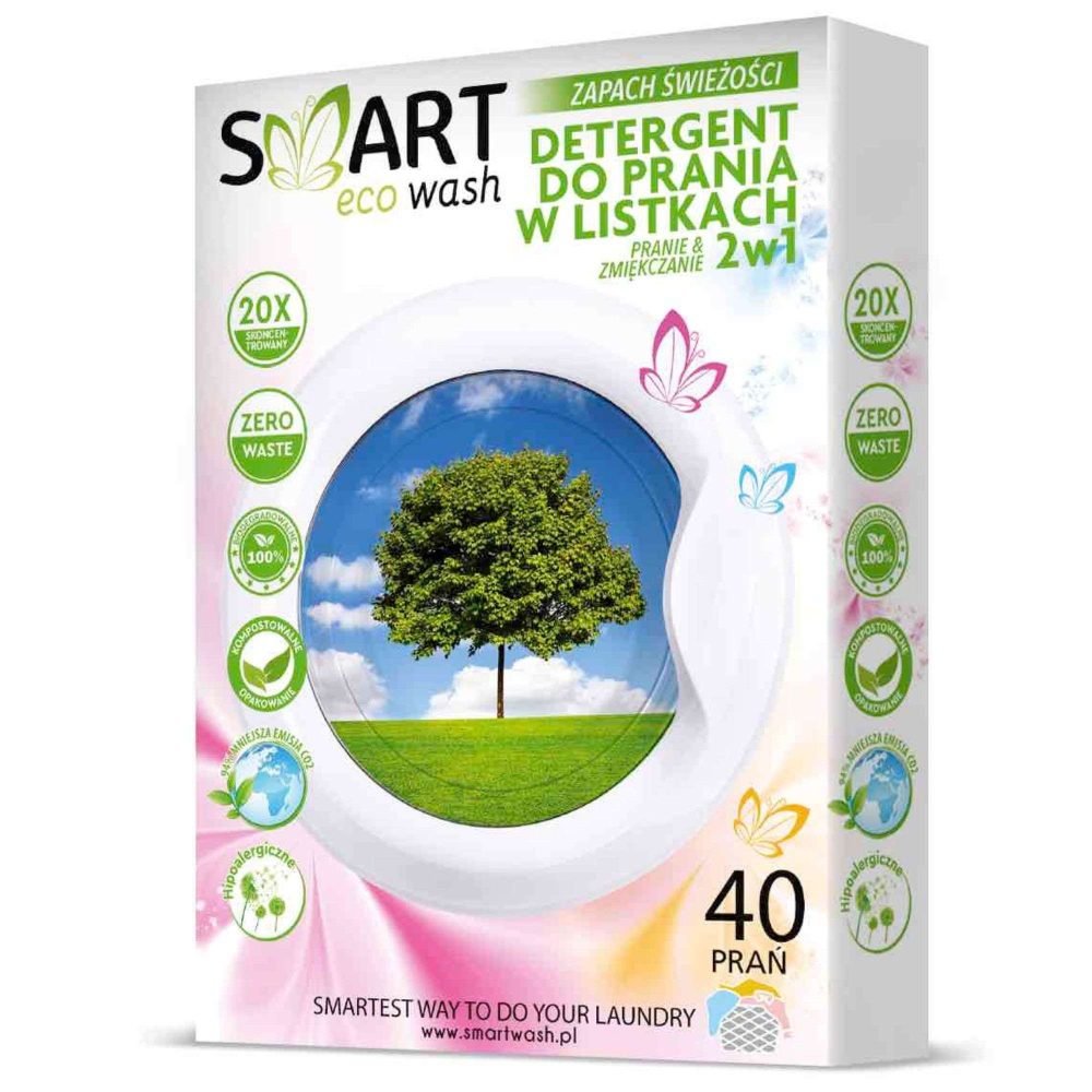 Smart Eco Listki do Prania Zapach Świeżość 40 prań