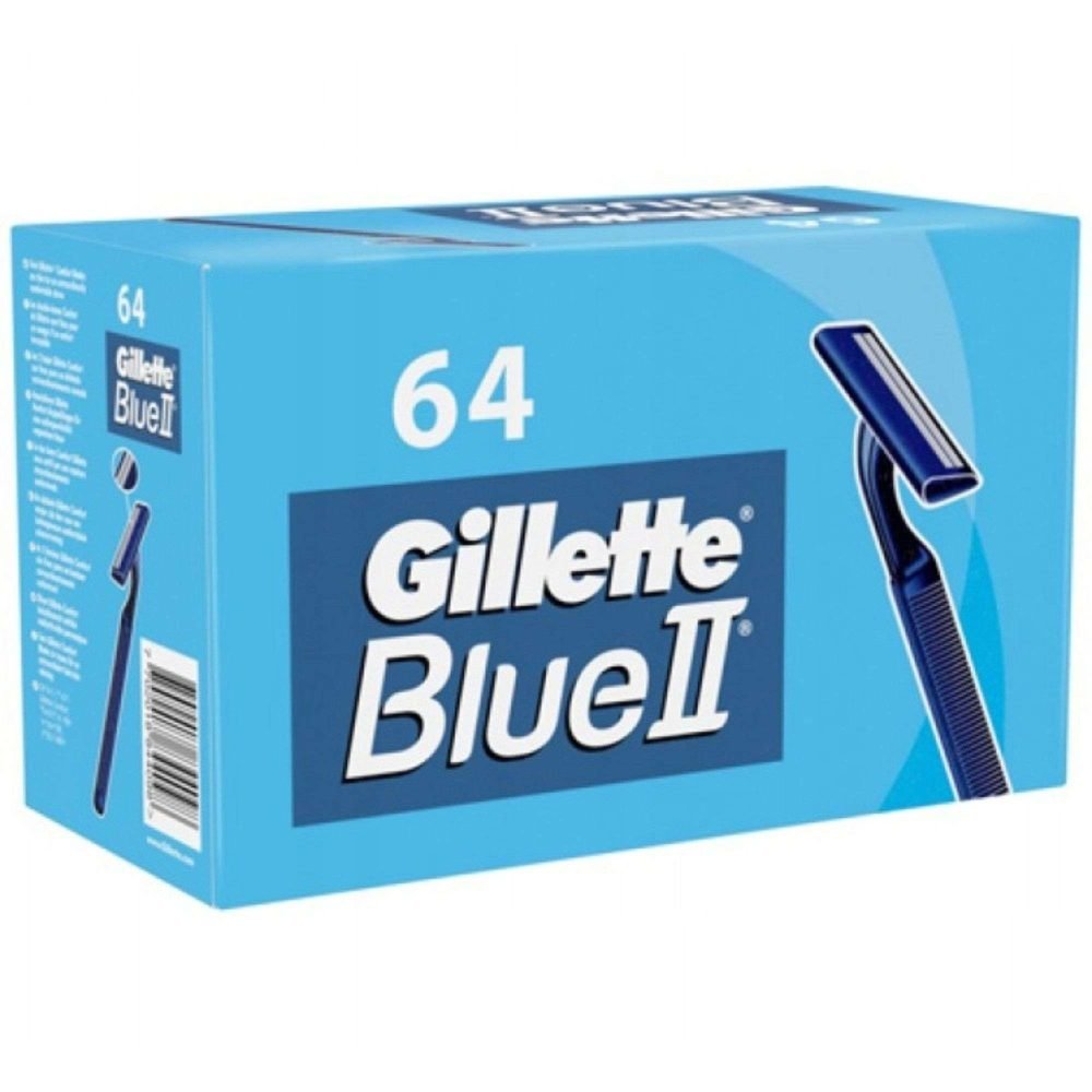 Gillette Blue II Jednorazowa Maszynka do Golenia Box 64szt