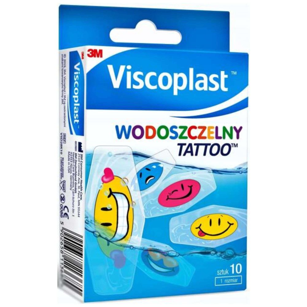 Viscoplast Wodoodporny Opatrunek Plastry dla Dzieci Tatuaż 10szt