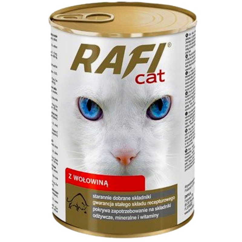 Rafi Cat Mokra Karma dla Kota Kotów z Wołowiną 415g