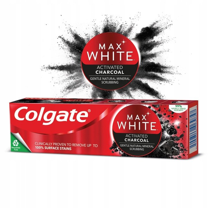 Colgate Max White Aktywny Węgiel Pasta do Zębów 75ml