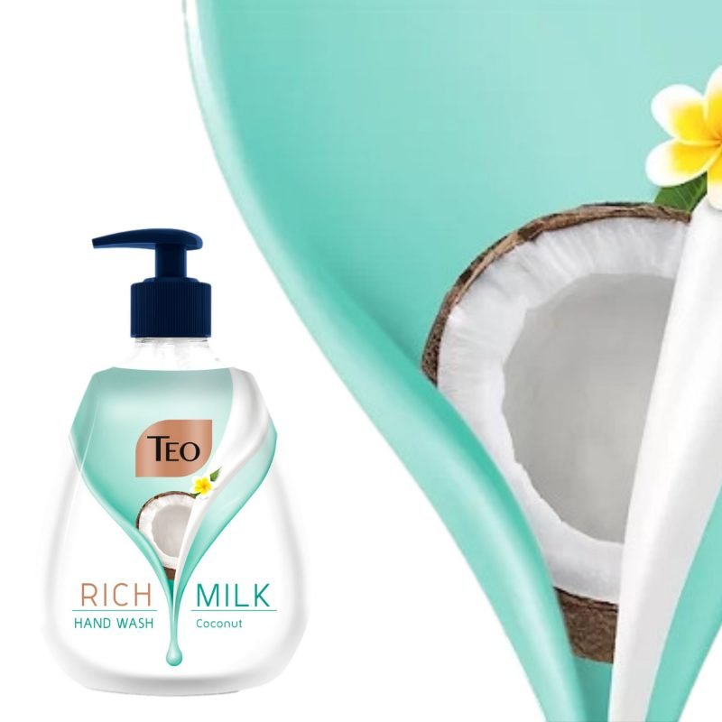 Teo Rich Milk Coconut Mydło w Płynie Pompka 400ml