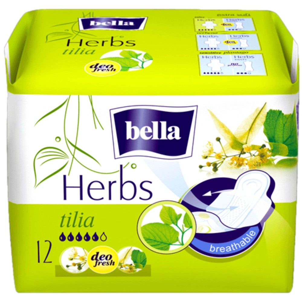 Bella Herbs Podpaski Higieniczne ze Skrzydelkami 12szt