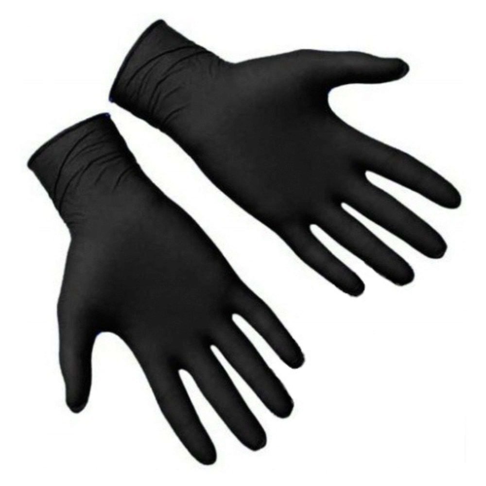 Rękawiczki Jednorazowe Nitrylowe Paclan Expert Bezpudrowe Czarne M 100szt